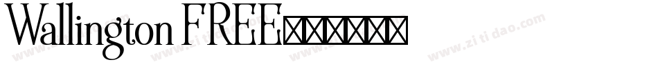 Wallington FREE字体转换